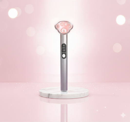NOCTERA GentleGlow 7-in-1 EMS & Red Light Therapy Wand